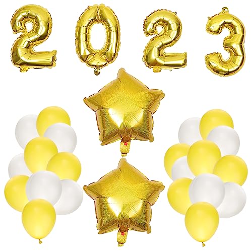 MUCKLILY 1 Satz Abschlussfeiern Teiliges Partydekor für Neujahr und Graduierungen aus Hochwertigem und Aluminiumfolie für Beeindruckende Feiern und Fotos MUCKLILY 1 Satz Abschlussfeiern Teiliges Partydekor für Neujahr und Graduierungen aus Hochwertigem und Aluminiumfolie für Beeindruckende Feiern und Fotos von MUCKLILY