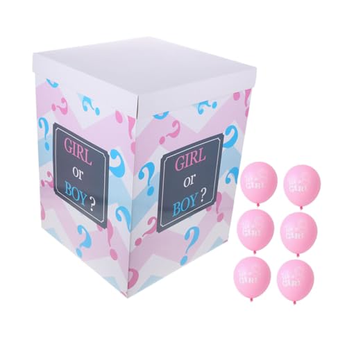 MUCKLILY 1 Satz Geschlechtsenthüllungs Box mit Ballons für Babyparty Dekorationen Transparente Boxen für Jungen und Ballons für Geschlechtliche Ankündigungen und Feiern MUCKLILY 1 Satz Geschlechtsenthüllungs Box mit Ballons für Babyparty Dekorationen Transparente Boxen für Jungen und Ballons für Geschlechtliche Ankündigungen und Feiern von MUCKLILY