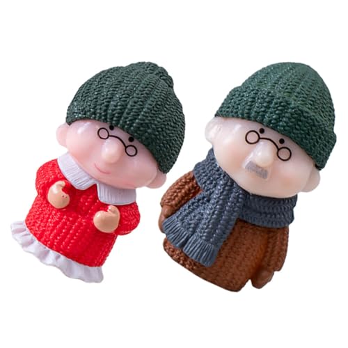 MUCKLILY 1 Satz Großeltern Ornamente Hochzeitsgeschenk Valentinstag-Dekorationen das Hochzeitsdekorationen Oma- zum Jubiläum Paar Figur Winterkleidung Kuchen Modell MUCKLILY 1 Satz Großeltern Ornamente Hochzeitsgeschenk Valentinstag-Dekorationen das Hochzeitsdekorationen Oma- zum Jubiläum Paar Figur Winterkleidung Kuchen Modell von MUCKLILY