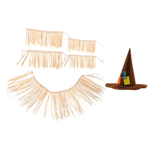MUCKLILY 1 Satz Hawaiian Party Kostüm Teiliges Raffia Rock mit Hexenhut für Tropische Feier Luau Strand und Mottopartys Leicht Bequem und MUCKLILY 1 Satz Hawaiian Party Kostüm Teiliges Raffia Rock mit Hexenhut für Tropische Feier Luau Strand und Mottopartys Leicht Bequem und von MUCKLILY