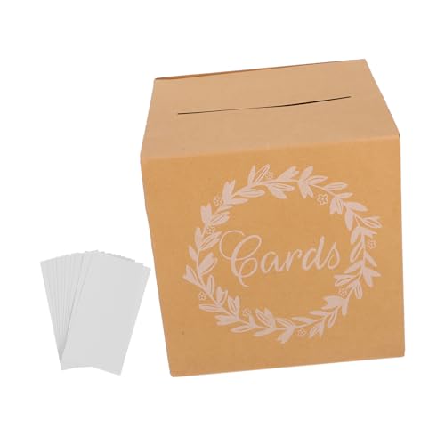 MUCKLILY 1 Satz Hochzeitskartenbox aus Kraftpapier Rustikale für Hochzeiten Babypartys und Abschlussfeiern Grußkarten Tischdekoration für Geld und Karten MUCKLILY 1 Satz Hochzeitskartenbox aus Kraftpapier Rustikale für Hochzeiten Babypartys und Abschlussfeiern Grußkarten Tischdekoration für Geld und Karten von MUCKLILY