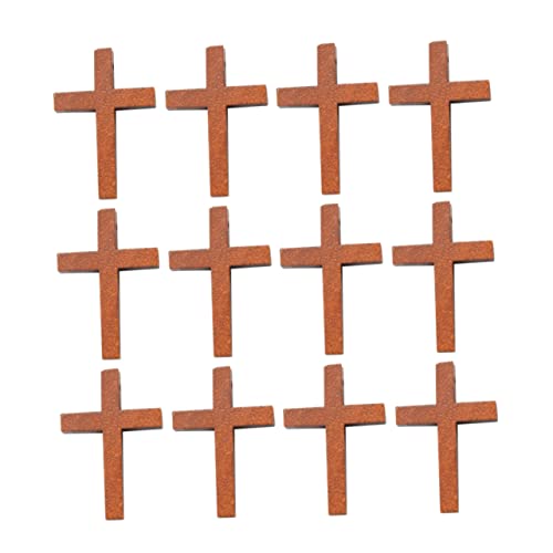MUCKLILY 1 Satz Holz Anhänger Für Diy Schmuck Basteln Robuste Holzmaterialien Einzigartiges Kreuzdesign Vielseitig Einsetzbar Für Armbänder Schlüsselanhänger 25 Stück von MUCKLILY