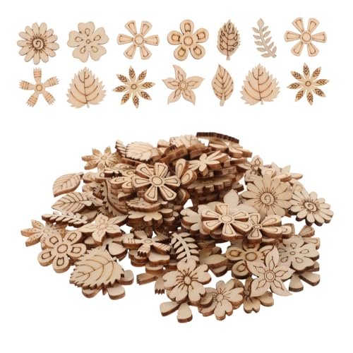 MUCKLILY 1 Satz Holzhandwerksvorräte Unbemalt Ausschnitte Basteln Für Blumen Leerzeichen Formen Blätter Pflanzen Unvollendet Scheiben Malerei Geäst Hölzern Beige 100 Stück MUCKLILY 1 Satz Holzhandwerksvorräte Unbemalt Ausschnitte Basteln Für Blumen Leerzeichen Formen Blätter Pflanzen Unvollendet Scheiben Malerei Geäst Hölzern Beige 100 Stück von MUCKLILY