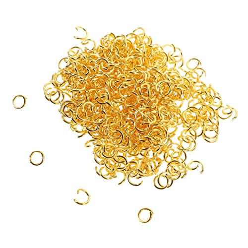 MUCKLILY 1 Satz Loop-sprungring Lose Ketten Zur Schmuckherstellung Biegeringe Gold Schüttgut Bausatz Perlen Ringe Für Schmuckherstellung Ringstapel Rostfreier Stahl Golden 500 Stück MUCKLILY 1 Satz Loop-sprungring Lose Ketten Zur Schmuckherstellung Biegeringe Gold Schüttgut Bausatz Perlen Ringe Für Schmuckherstellung Ringstapel Rostfreier Stahl Golden 500 Stück von MUCKLILY