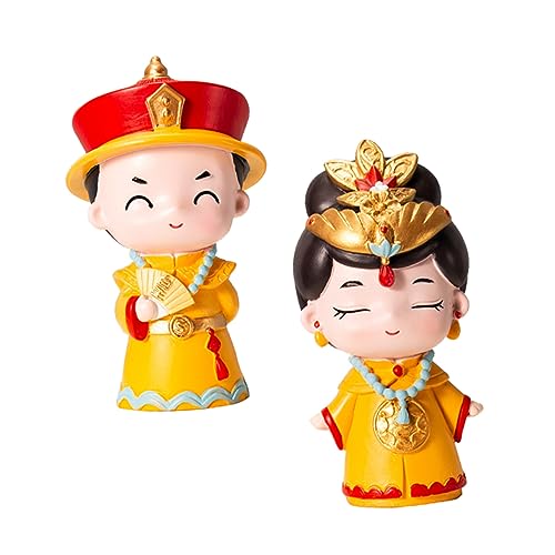 MUCKLILY 1 Satz Palast Stil Harz Ornamente Kuchen Dekoration Dekorationen Party Geburtstag Gänseblümchen Hochzeit Kuchen Ornamente Desktop Ornament Kuchen Figur Ornament Home 2 Stück von MUCKLILY