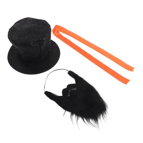 MUCKLILY 1 Satz Schwarzer Filzhut für Maskeraden Halloween und Anlässe für Kostümpartys und Comedy Events MUCKLILY 1 Satz Schwarzer Filzhut für Maskeraden Halloween und Anlässe für Kostümpartys und Comedy Events von MUCKLILY