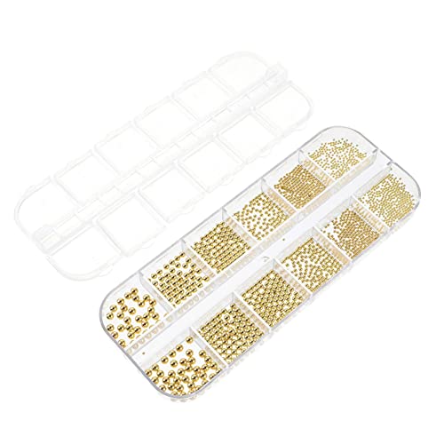 MUCKLILY 1 Schachtel Fächer Metalldraht Perlen Nagelsteine Langlebige DIY Maniküre Schmuck Einfach zu Kleben Nagelcharms für Professionelle und Private Nail Art Gestaltung MUCKLILY 1 Schachtel Fächer Metalldraht Perlen Nagelsteine Langlebige DIY Maniküre Schmuck Einfach zu Kleben Nagelcharms für Professionelle und Private Nail Art Gestaltung von MUCKLILY