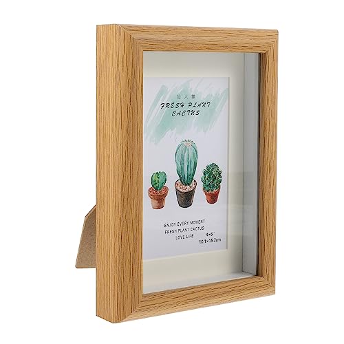 MUCKLILY 1 Stück Holz Bilderrahmen Kreativer Fotorahmen aus Hochwertigem Holz Stabiler Standfuß für Schreibtischdekoration Vielseitig Einsetzbar Schlafzimmer und Wohnzimmer für Diy Projekte MUCKLILY 1 Stück Holz Bilderrahmen Kreativer Fotorahmen aus Hochwertigem Holz Stabiler Standfuß für Schreibtischdekoration Vielseitig Einsetzbar Schlafzimmer und Wohnzimmer für Diy Projekte von MUCKLILY