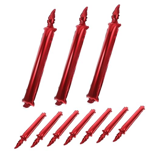 MUCKLILY 10 Stück Aufblasbare Jubelstöcke Rote Cheer Sticks für Sportveranstaltungen Partys und Geburtstagsfeiern Robuste PVC Geräuschmacher für Kinderaktivitäten MUCKLILY 10 Stück Aufblasbare Jubelstöcke Rote Cheer Sticks für Sportveranstaltungen Partys und Geburtstagsfeiern Robuste PVC Geräuschmacher für Kinderaktivitäten von MUCKLILY