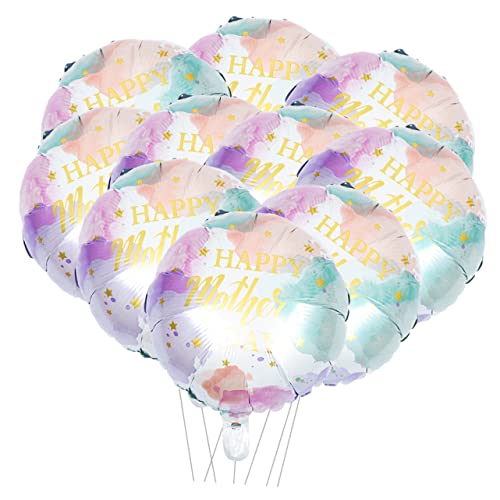 MUCKLILY 10 Stück Folienballons Dekoration Rosa Luftballons Party Für Muttertagsballons Folie Herzballon Zum Muttertag Folienballon Zum Muttertag Mini -mutter -tagballons Aluminiumfolie von MUCKLILY