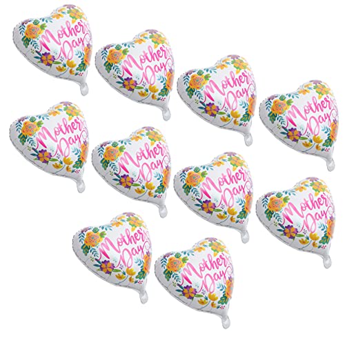MUCKLILY 10 Stück Muttertags Luftballons Folienballons für Festliche Dekoration Ergänzung für Muttertagsfeier und Zuhause mit Romantischem Design und Leuchtenden Farben MUCKLILY 10 Stück Muttertags Luftballons Folienballons für Festliche Dekoration Ergänzung für Muttertagsfeier und Zuhause mit Romantischem Design und Leuchtenden Farben von MUCKLILY