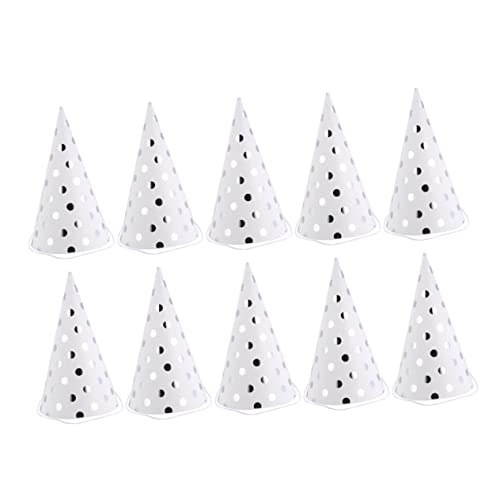 MUCKLILY 10 Stück Pack Kindergeburtstags Hüte Goldstreifen Dreiecks Hüte für Unvergessliche Feiern Jungen und Dekorativen Silber MUCKLILY 10 Stück Pack Kindergeburtstags Hüte Goldstreifen Dreiecks Hüte für Unvergessliche Feiern Jungen und Dekorativen Silber von MUCKLILY