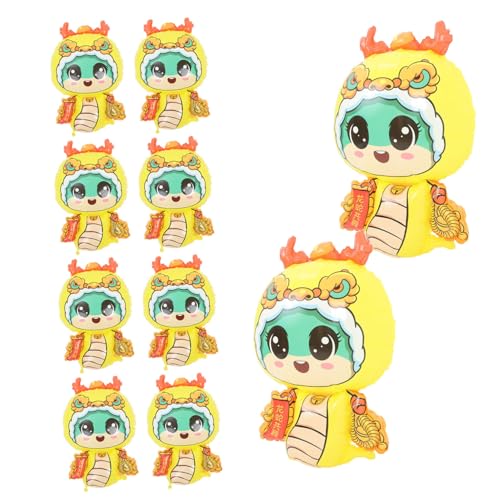 MUCKLILY 10 Stück Schlangenballon chinesischer neujahrsballon Halloween-Poolschwimmer Folienballons für das neue Jahr Eidechsen-Partydekorationen Schlangen-Jahresdekoration Plastik Gelb MUCKLILY 10 Stück Schlangenballon chinesischer neujahrsballon Halloween-Poolschwimmer Folienballons für das neue Jahr Eidechsen-Partydekorationen Schlangen-Jahresdekoration Plastik Gelb von MUCKLILY