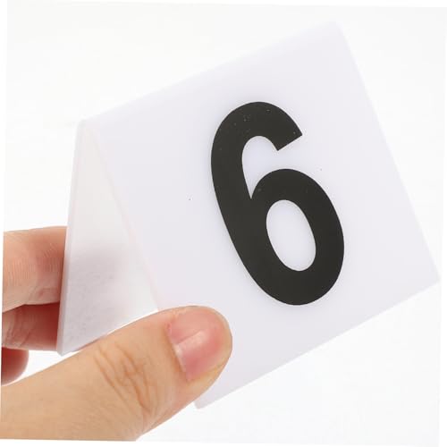 MUCKLILY 10 Stück Teiliges Acryl Tischnummern Doppelseitig Bedruckt Kompakt Langlebig für Restaurant Bankett Party Event Nummern Markierer MUCKLILY 10 Stück Teiliges Acryl Tischnummern Doppelseitig Bedruckt Kompakt Langlebig für Restaurant Bankett Party Event Nummern Markierer von MUCKLILY