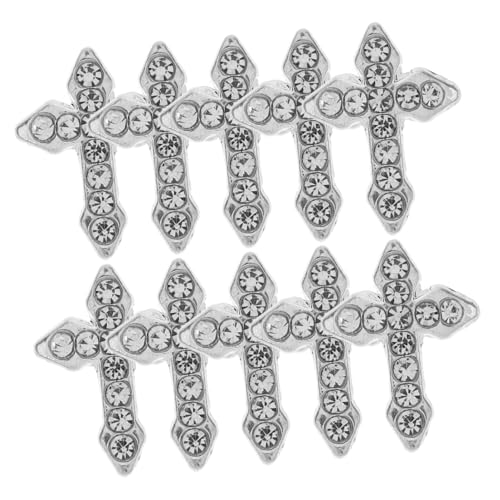 MUCKLILY 10 Stück Teiliges Nagelkunst-zubehör Kreuz Nagel Charms mit Strasssteinen Halloween Nail Art Dekorationen für DIY Maniküre und Stilvolles Nageldesign MUCKLILY 10 Stück Teiliges Nagelkunst-zubehör Kreuz Nagel Charms mit Strasssteinen Halloween Nail Art Dekorationen für DIY Maniküre und Stilvolles Nageldesign von MUCKLILY