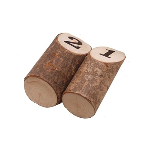 MUCKLILY 10 Stück Teiliges Rustikale Mini baumstumpf dekoration aus Echtem Holz mit Rinde Nummerierte Tischaufsteller Wiederverwendbar für Party Hochzeit Shower und Wohnzimmerschmuck MUCKLILY 10 Stück Teiliges Rustikale Mini baumstumpf dekoration aus Echtem Holz mit Rinde Nummerierte Tischaufsteller Wiederverwendbar für Party Hochzeit Shower und Wohnzimmerschmuck von MUCKLILY