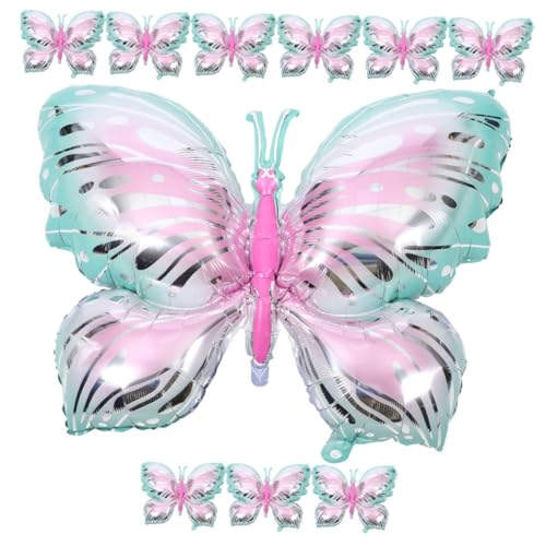 MUCKLILY 10 Stück Teiliges Schmetterling Folienballons für Geburtstagsfeiern Luftballons mit Bunten Motiven für Kindergeburtstage Taufen und Outdoor Fotoshootings MUCKLILY 10 Stück Teiliges Schmetterling Folienballons für Geburtstagsfeiern Luftballons mit Bunten Motiven für Kindergeburtstage Taufen und Outdoor Fotoshootings von MUCKLILY