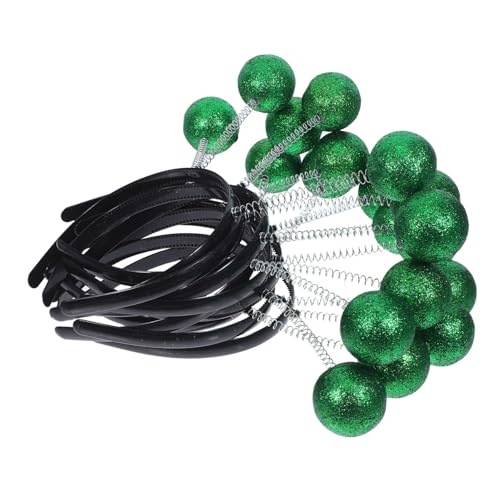 MUCKLILY 10 Stück Teiliges Stirnband Grünen Antennen und Kugeln Kreatives Kostümzubehör für Party Karneval Halloween Passform für Damen und Herren MUCKLILY 10 Stück Teiliges Stirnband Grünen Antennen und Kugeln Kreatives Kostümzubehör für Party Karneval Halloween Passform für Damen und Herren von MUCKLILY