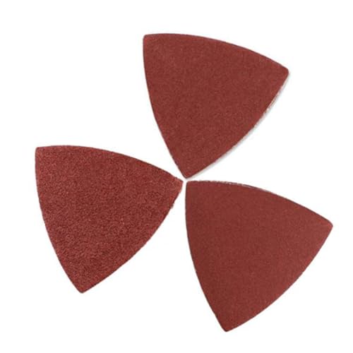 MUCKLILY 100 Selbstklebende Schleifscheiben Schleifpapier Schleifpapier Dreieckschleifpapier Rot von MUCKLILY
