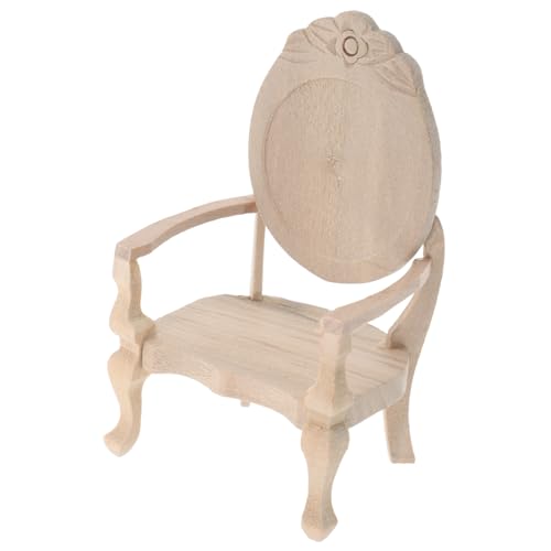 MUCKLILY 12 Retro Kleiner Stuhl Spielzeugstuhl winziger Hausstuhl Gartenmöbelverzierungen Miniatur-Holzstuhl Mini-Holzstuhl Kleiner Hochstuhl Mini-Salon hölzern Beige MUCKLILY 12 Retro Kleiner Stuhl Spielzeugstuhl winziger Hausstuhl Gartenmöbelverzierungen Miniatur-Holzstuhl Mini-Holzstuhl Kleiner Hochstuhl Mini-Salon hölzern Beige von MUCKLILY