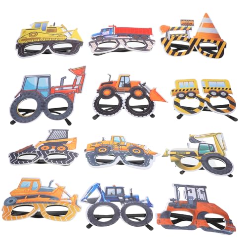 MUCKLILY 12 Stück Kinderbrille bau geburtstagsdekorationen Technik-Partydekorationen Partydekoration für technische Fahrzeuge Geburtstagsfeierzubehör für den Bau Bauparty-Brille Plastik MUCKLILY 12 Stück Kinderbrille bau geburtstagsdekorationen Technik-Partydekorationen Partydekoration für technische Fahrzeuge Geburtstagsfeierzubehör für den Bau Bauparty-Brille Plastik von MUCKLILY
