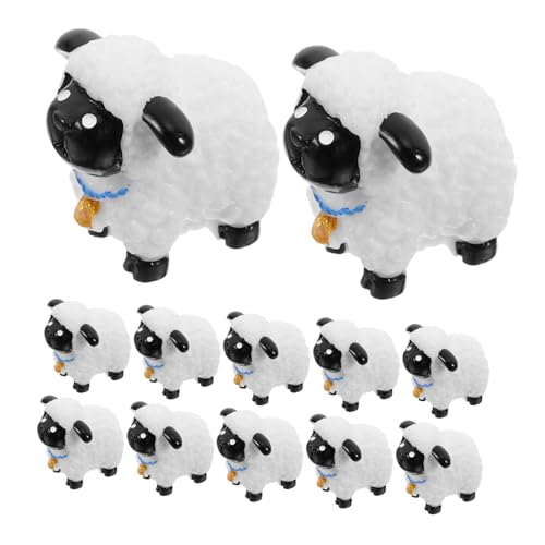 MUCKLILY 12 Stück Mini Schaf Dekoration Lammfigur Schaffiguren Lammstatue Schaf Dekoration Garten Winzige Schaffigur Mailirious Schafstatue Schaf Kuchenaufsatz Kleine Schaf MUCKLILY 12 Stück Mini Schaf Dekoration Lammfigur Schaffiguren Lammstatue Schaf Dekoration Garten Winzige Schaffigur Mailirious Schafstatue Schaf Kuchenaufsatz Kleine Schaf von MUCKLILY