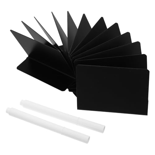 MUCKLILY 12 Stück -Anzeigetafel Mini-Tafel-Staffelei-Schilder Buffet-Display für Catering-Zubehör Menütafel trocken abwischbar Kreidetafel Staffelei Zeichen PVC Black MUCKLILY 12 Stück -Anzeigetafel Mini-Tafel-Staffelei-Schilder Buffet-Display für Catering-Zubehör Menütafel trocken abwischbar Kreidetafel Staffelei Zeichen PVC Black von MUCKLILY