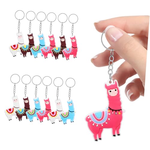 MUCKLILY 12Stücke Alpaka Schlüsselanhänger Niedliche Cartoon Tier Schlüsselanhänger für Handtaschen und Geldbörsen Robuste Anhänger MUCKLILY 12Stücke Alpaka Schlüsselanhänger Niedliche Cartoon Tier Schlüsselanhänger für Handtaschen und Geldbörsen Robuste Anhänger von MUCKLILY