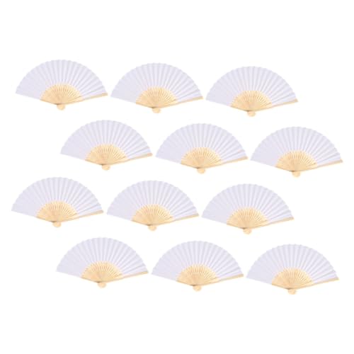 MUCKLILY 12Stücke Faltbare Chinesische Fächer für DIY Malerei Handgefertigte Fächer Kreative Requisiten für Tanz Hochzeiten und Sommerreisen und Leicht MUCKLILY 12Stücke Faltbare Chinesische Fächer für DIY Malerei Handgefertigte Fächer Kreative Requisiten für Tanz Hochzeiten und Sommerreisen und Leicht von MUCKLILY
