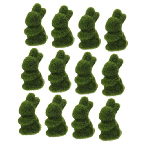 MUCKLILY 12Stücke Osterkaninchen Dekorationsornamente Künstliche Hase Figuren Für Tischdekoration Grüne Kaninchenform Für Ostern Und Mikro Landschaften MUCKLILY 12Stücke Osterkaninchen Dekorationsornamente Künstliche Hase Figuren Für Tischdekoration Grüne Kaninchenform Für Ostern Und Mikro Landschaften von MUCKLILY