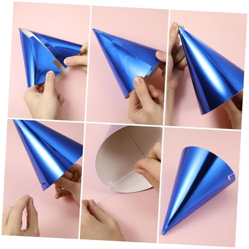 MUCKLILY 15 Stück Teiliges Bunte Geburtstagsmützen aus Papier Elastische Party Kegelhüte Farben Klassisches Design für Familienfeiern Rutschfester Sitz Vielseitig für Erwachsene MUCKLILY 15 Stück Teiliges Bunte Geburtstagsmützen aus Papier Elastische Party Kegelhüte Farben Klassisches Design für Familienfeiern Rutschfester Sitz Vielseitig für Erwachsene von MUCKLILY
