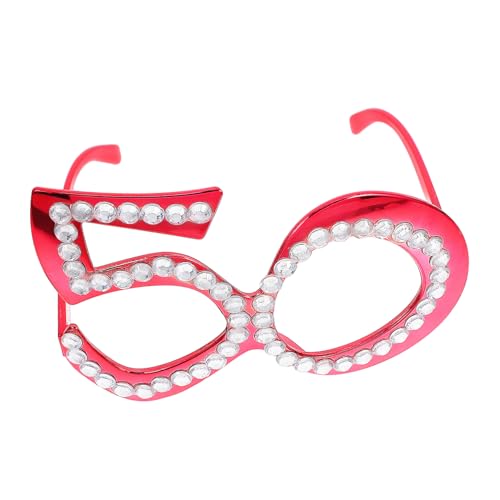 MUCKLILY 1Paar Brille Mit Strasssteinen Lustige Partybrille Geburtstagsbrillen Für Jubiläumsfeiern Fotorequisiten Und Geburtstagszubehör MUCKLILY 1Paar Brille Mit Strasssteinen Lustige Partybrille Geburtstagsbrillen Für Jubiläumsfeiern Fotorequisiten Und Geburtstagszubehör von MUCKLILY
