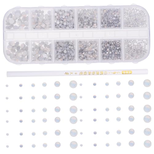 MUCKLILY 1Satz Charms mit Kleinen Edelsteinen Fächer Nageldekoration für Maniküre DIY Nail Art Schmuck für Partys und Besondere Anlässe MUCKLILY 1Satz Charms mit Kleinen Edelsteinen Fächer Nageldekoration für Maniküre DIY Nail Art Schmuck für Partys und Besondere Anlässe von MUCKLILY