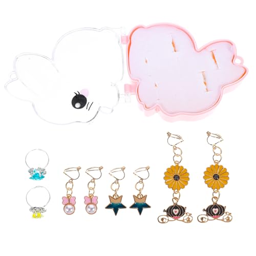 MUCKLILY 1Satz Süßen Clip Ohrringen und Ringen für Kleine kein Piercing Erforderlich Zauberhafte Prinzessinnen Accessoires für Kostümpartys Geburtstagsfeiern MUCKLILY 1Satz Süßen Clip Ohrringen und Ringen für Kleine kein Piercing Erforderlich Zauberhafte Prinzessinnen Accessoires für Kostümpartys Geburtstagsfeiern von MUCKLILY