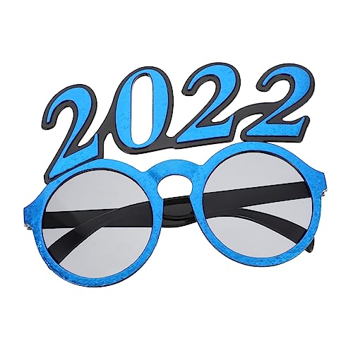 MUCKLILY 1stk 2022 Brille Lentes De Sol Para Niños 2022 Schminkglas Gläser Requisiten Für Silvester Sonnenbrille Mit Nummer 2022 Sonnenbrille Groß Für Erwachsene Neujahrsvorräte Jesus Kind von MUCKLILY