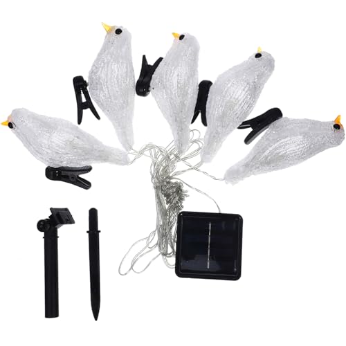 MUCKLILY 1Stück Solar LED Robin Vogelförmige Lichterkette für Garten Terrasse Balkon Dekorative String Lampe mit Energieeffizientem Design und Langlebigem Material MUCKLILY 1Stück Solar LED Robin Vogelförmige Lichterkette für Garten Terrasse Balkon Dekorative String Lampe mit Energieeffizientem Design und Langlebigem Material von MUCKLILY