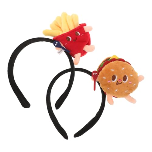 MUCKLILY 2 Stück Cartoon Burger und Pommes Stirnband Lustige Kostüm Kopfbedeckung Leichtes Bequemes Headband für Erwachsene und Cosplay Party Zubehör MUCKLILY 2 Stück Cartoon Burger und Pommes Stirnband Lustige Kostüm Kopfbedeckung Leichtes Bequemes Headband für Erwachsene und Cosplay Party Zubehör von MUCKLILY