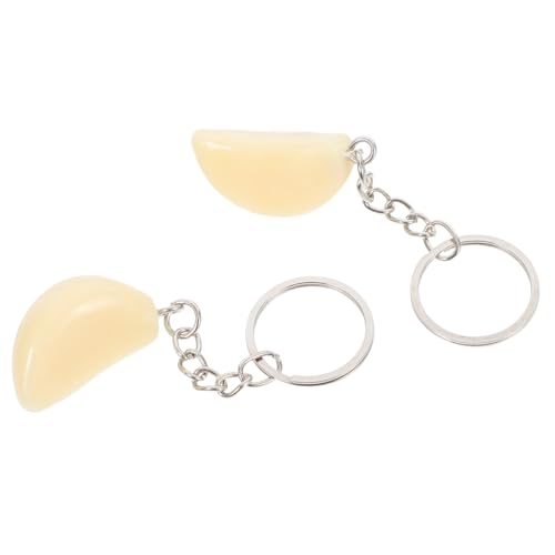 MUCKLILY 2 Stück Knoblauchmodell auto schlüsselanhänger pflanzliches Mini-Food-Schlüsselanhänger Cartoon-Essen-Anhänger süße Essens-Schlüsselanhänger Knoblauchspielzeug PVC MUCKLILY 2 Stück Knoblauchmodell auto schlüsselanhänger pflanzliches Mini-Food-Schlüsselanhänger Cartoon-Essen-Anhänger süße Essens-Schlüsselanhänger Knoblauchspielzeug PVC von MUCKLILY