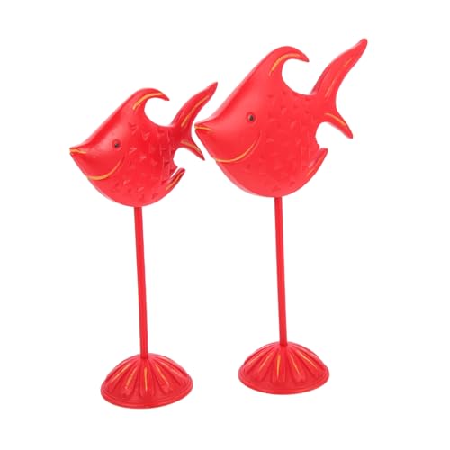 MUCKLILY 2 Stück Mediterrane Holzfisch Dekoration Teiliges Kinderzimmer Eleganter Holzschmuck für Rustikale Fische Rot Stilvolle Wohnaccessoires für Natürliche MUCKLILY 2 Stück Mediterrane Holzfisch Dekoration Teiliges Kinderzimmer Eleganter Holzschmuck für Rustikale Fische Rot Stilvolle Wohnaccessoires für Natürliche von MUCKLILY