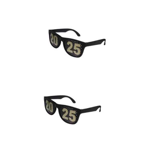 MUCKLILY 2 Stück Neujahrsfeier Brille Lustige Partybrille für Silvester Abschlussfeiern und Feiertagsveranstaltungen Leicht und Strapazierfähig Perfektes Accessoire für Unvergessliche MUCKLILY 2 Stück Neujahrsfeier Brille Lustige Partybrille für Silvester Abschlussfeiern und Feiertagsveranstaltungen Leicht und Strapazierfähig Perfektes Accessoire für Unvergessliche von MUCKLILY