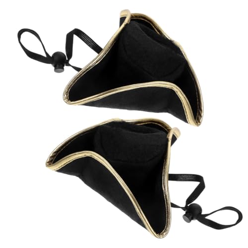 MUCKLILY 2 Stück Piratenhut Cosplay Karnevalshut mit Elastischem Band Kreatives Leichtes Kostümzubehör für Fasching Mottoparty und Festdekoration MUCKLILY 2 Stück Piratenhut Cosplay Karnevalshut mit Elastischem Band Kreatives Leichtes Kostümzubehör für Fasching Mottoparty und Festdekoration von MUCKLILY