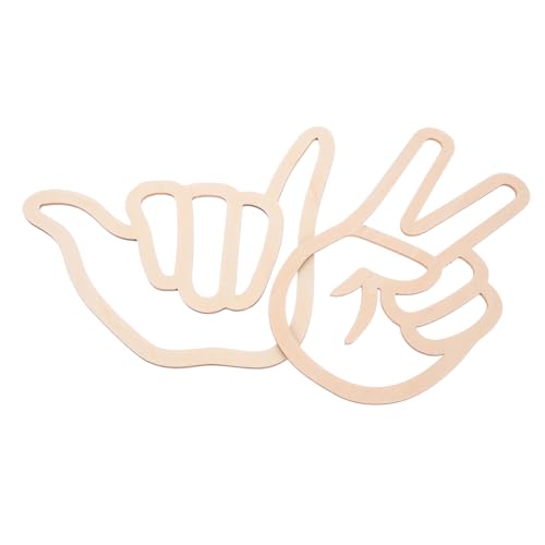 MUCKLILY 2 Stück Schmuckhandwerk für Schmuckherstellungsset für Bastelset für -Ornament-Bastelset das Fingerhanddekor dekorative Wandhaken für Holz Beige MUCKLILY 2 Stück Schmuckhandwerk für Schmuckherstellungsset für Bastelset für -Ornament-Bastelset das Fingerhanddekor dekorative Wandhaken für Holz Beige von MUCKLILY