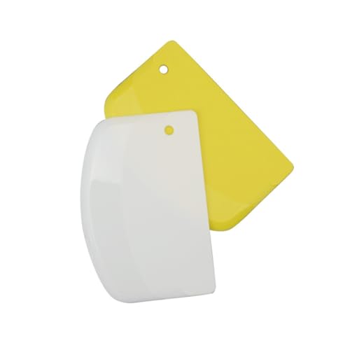 MUCKLILY 2 Stück Teiliges Teigschaber und Kuchenschaber aus Lebensmittelechtem Ergonomisch Leicht Aufhängen Vielseitiges Backwerkzeug für Teigschneiden und Kuchengestaltung von MUCKLILY