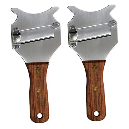MUCKLILY 2 Stück aus Rostfreiem Edelstahl Langlebig und Rostfrei Vielseitig für Käse und Schokolade Praktisches Küchen gadget für Hobbyköche und Profis von MUCKLILY