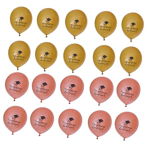 MUCKLILY 20 Stk Ballon Junggesellin Buchstabe Ein Ornament 2022 Abschlussfeierbevorzugung Kranz Dekor Glückwunsch Grad Dekorationen Abschlusszubehör 2022 Absolvent Gedenken von MUCKLILY