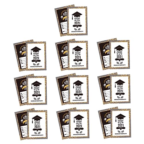 MUCKLILY 20 Stück Grußkarten Abschlussfeier Einladungskarten Partykarten Abschlussfeierkarten Abschlusseinladungskarten Abschlusskarten Papier Schwarz MUCKLILY 20 Stück Grußkarten Abschlussfeier Einladungskarten Partykarten Abschlussfeierkarten Abschlusseinladungskarten Abschlusskarten Papier Schwarz von MUCKLILY