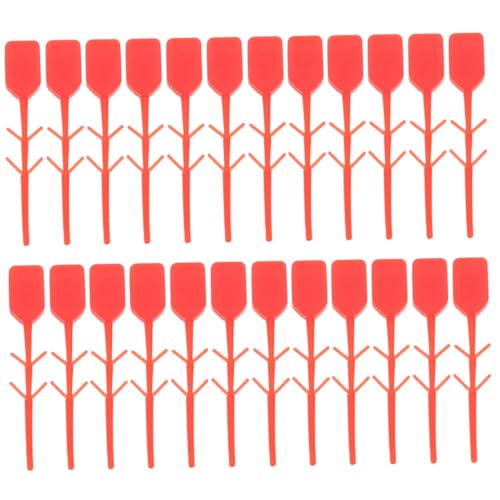 MUCKLILY 200 Stück Zubehör für Feuerlöscher sicherheitsschloss safe lock Sicherheitsverschluss Ersatz-Sicherungsstiftdichtung für Feuerlöscher Plastik rot von MUCKLILY