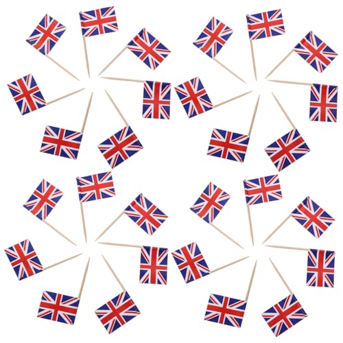 MUCKLILY 200Stücke Zahnstocher Flaggen für Partys Länderflaggen Cupcake Topper für Kindergeburtstage und Hochzeiten Langlebig Klassischem Design von MUCKLILY