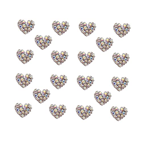 MUCKLILY 20Stücke Herz Nagel Aufkleber Strass Diamanten für Maniküre Dekoration für Valentinstag DIY Nagelkunst und Kreative Designs MUCKLILY 20Stücke Herz Nagel Aufkleber Strass Diamanten für Maniküre Dekoration für Valentinstag DIY Nagelkunst und Kreative Designs von MUCKLILY