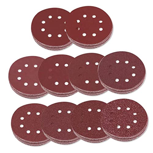 MUCKLILY 25 Stücke 8 5 150er Schleifpapier 5 Zoll Schleifpapier Klett-schleifscheiben Kreisförmige Pads MUCKLILY 25 Stücke 8 5 150er Schleifpapier 5 Zoll Schleifpapier Klett-schleifscheiben Kreisförmige Pads von MUCKLILY